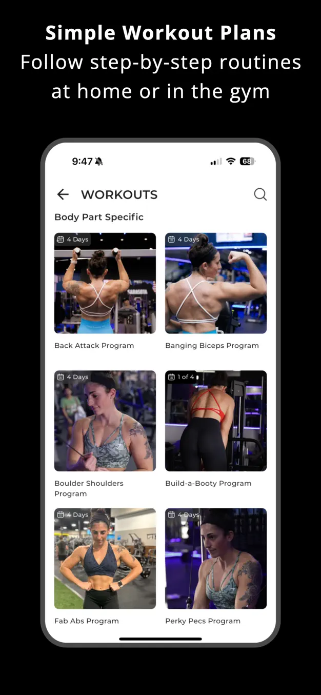 Freshman Fitness app screenshot 3